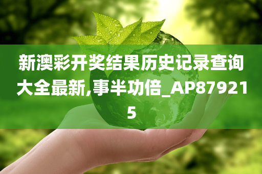 新澳彩开奖结果历史记录查询大全最新,事半功倍_AP879215