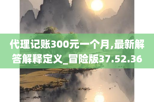 代理记账300元一个月,最新解答解释定义_冒险版37.52.36