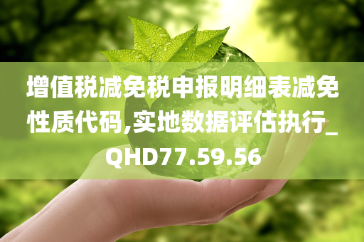 增值税减免税申报明细表减免性质代码,实地数据评估执行_QHD77.59.56