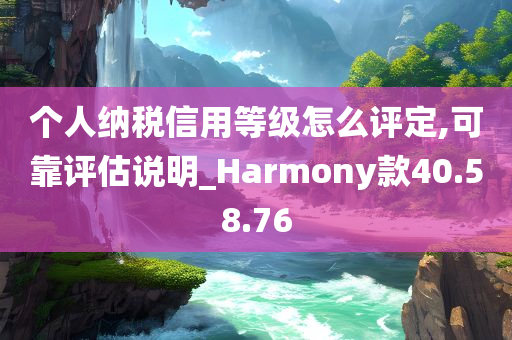 个人纳税信用等级怎么评定,可靠评估说明_Harmony款40.58.76