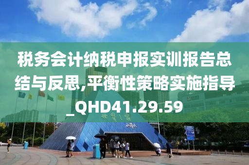 税务会计纳税申报实训报告总结与反思,平衡性策略实施指导_QHD41.29.59