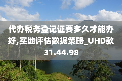 代办税务登记证要多久才能办好,实地评估数据策略_UHD款31.44.98