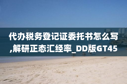 代办税务登记证委托书怎么写,解研正态汇经率_DD版GT45