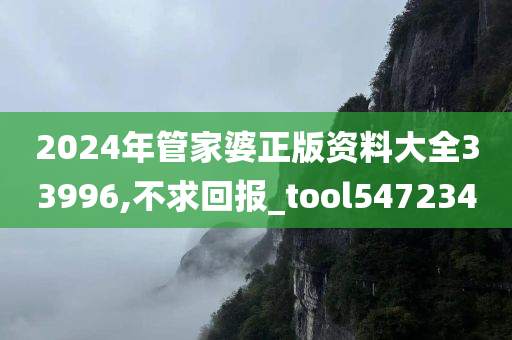 2024年管家婆正版资料大全33996,不求回报_tool547234