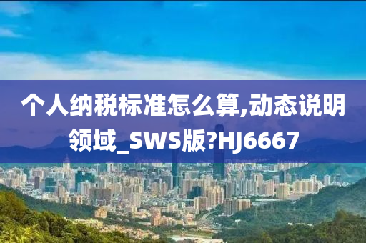 个人纳税标准怎么算,动态说明领域_SWS版?HJ6667