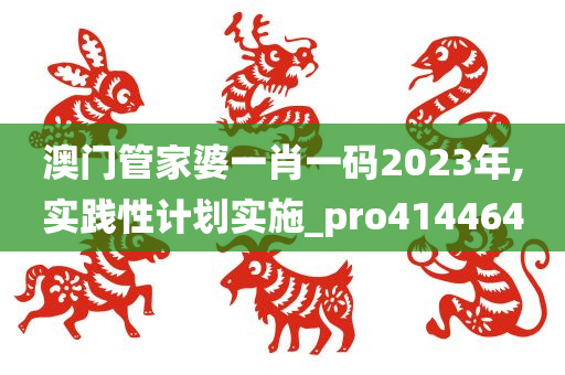 澳门管家婆一肖一码2023年,实践性计划实施_pro414464