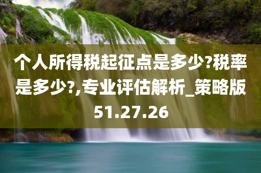 个人所得税起征点是多少?税率是多少?,专业评估解析_策略版51.27.26