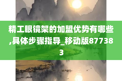 精工眼镜架的加盟优势有哪些,具体步骤指导_移动版877383