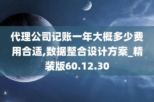 代理公司记账一年大概多少费用合适,数据整合设计方案_精装版60.12.30