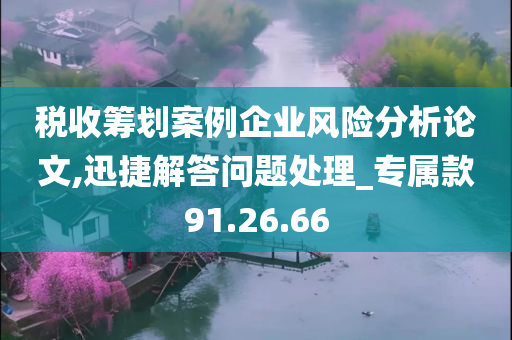 税收筹划案例企业风险分析论文,迅捷解答问题处理_专属款91.26.66