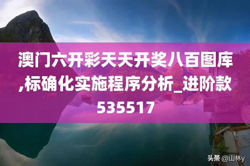 澳门六开彩天天开奖八百图库,标确化实施程序分析_进阶款535517