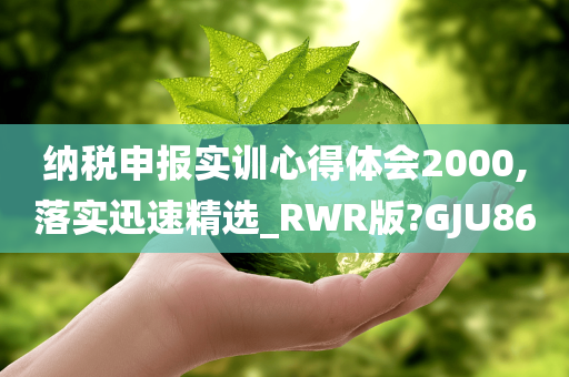 纳税申报实训心得体会2000,落实迅速精选_RWR版?GJU86