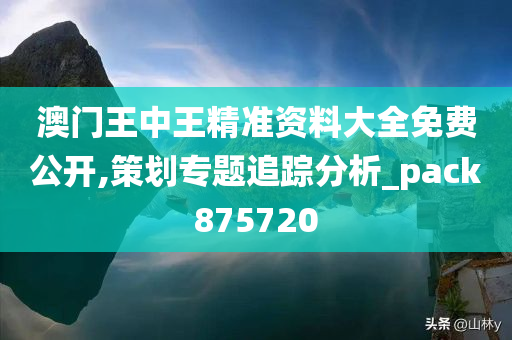 澳门王中王精准资料大全免费公开,策划专题追踪分析_pack875720