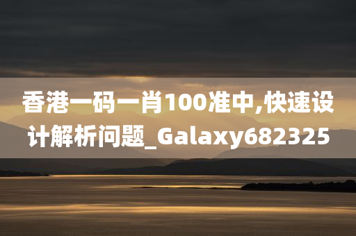 香港一码一肖100准中,快速设计解析问题_Galaxy682325