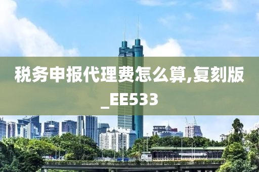 税务申报代理费怎么算,复刻版_EE533