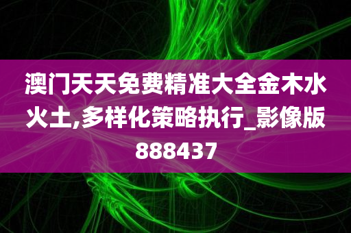 澳门天天免费精准大全金木水火土,多样化策略执行_影像版888437