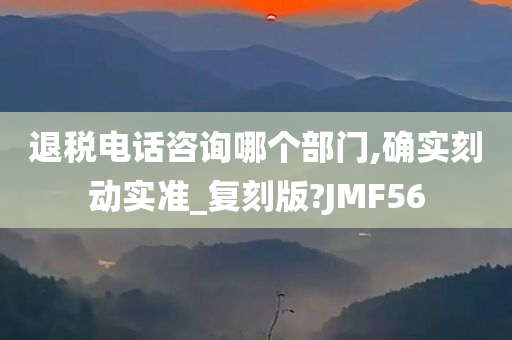 退税电话咨询哪个部门,确实刻动实准_复刻版?JMF56