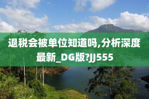 退税会被单位知道吗,分析深度最新_DG版?JJ555