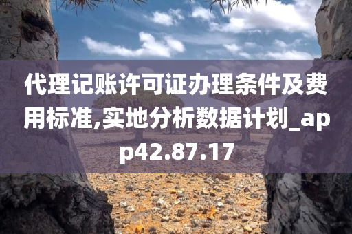 代理记账许可证办理条件及费用标准,实地分析数据计划_app42.87.17