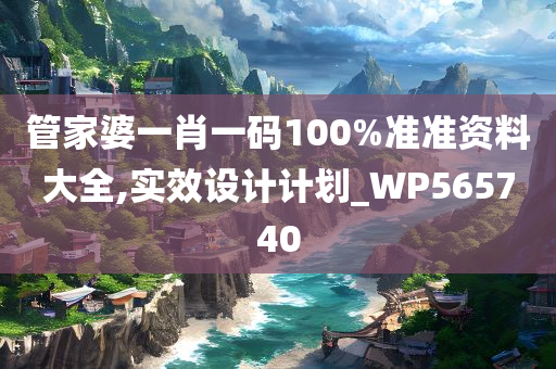 管家婆一肖一码100%准准资料大全,实效设计计划_WP565740