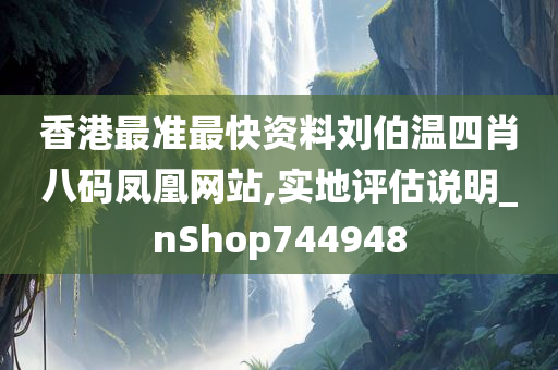 香港最准最快资料刘伯温四肖八码凤凰网站,实地评估说明_nShop744948