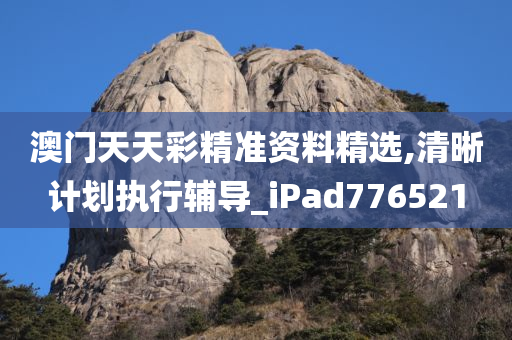 澳门天天彩精准资料精选,清晰计划执行辅导_iPad776521