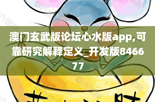 澳门玄武版论坛心水版app,可靠研究解释定义_开发版846677