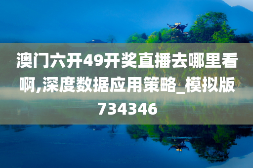 澳门六开49开奖直播去哪里看啊,深度数据应用策略_模拟版734346