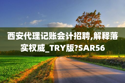 西安代理记账会计招聘,解释落实权威_TRY版?SAR56