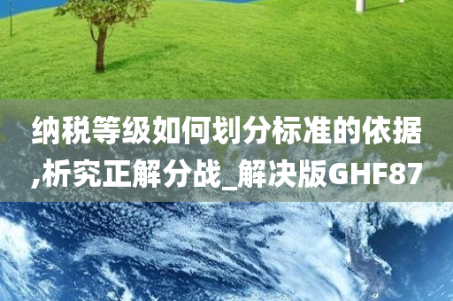 纳税等级如何划分标准的依据,析究正解分战_解决版GHF87