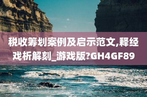 税收筹划案例及启示范文,释经戏析解刻_游戏版?GH4GF89