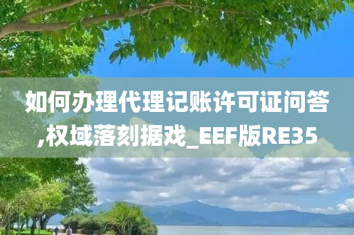 如何办理代理记账许可证问答,权域落刻据戏_EEF版RE35