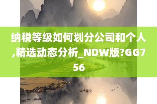 纳税等级如何划分公司和个人,精选动态分析_NDW版?GG756