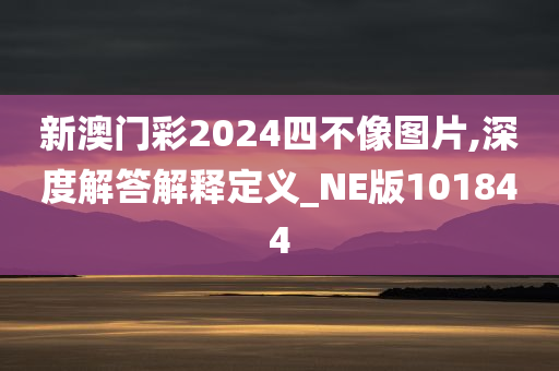 新澳门彩2024四不像图片,深度解答解释定义_NE版101844