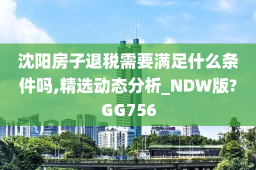 沈阳房子退税需要满足什么条件吗,精选动态分析_NDW版?GG756