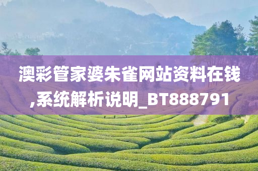 澳彩管家婆朱雀网站资料在钱,系统解析说明_BT888791