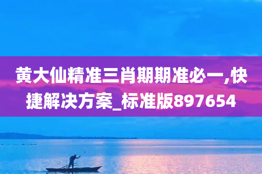 黄大仙精准三肖期期准必一,快捷解决方案_标准版897654