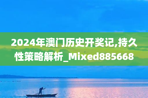 2024年澳门历史开奖记,持久性策略解析_Mixed885668