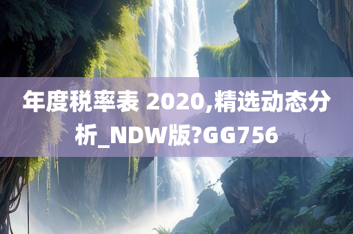 年度税率表 2020,精选动态分析_NDW版?GG756