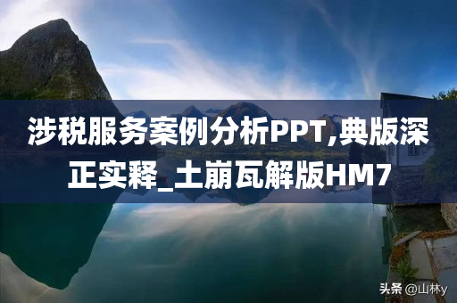 涉税服务案例分析PPT,典版深正实释_土崩瓦解版HM7