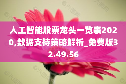 人工智能股票龙头一览表2020,数据支持策略解析_免费版32.49.56