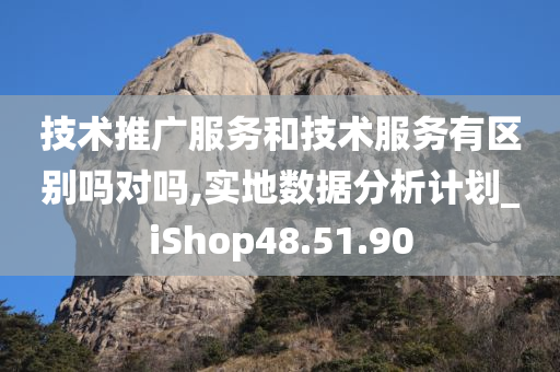 技术推广服务和技术服务有区别吗对吗,实地数据分析计划_iShop48.51.90