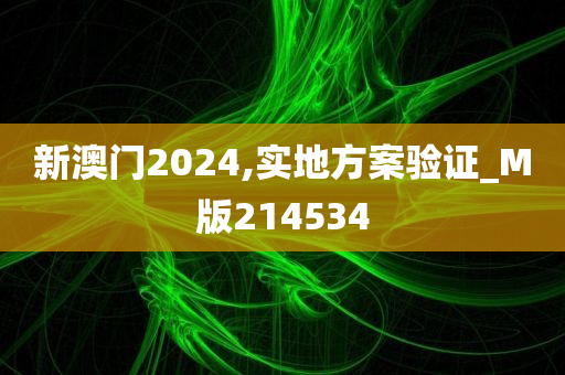 新澳门2024,实地方案验证_M版214534