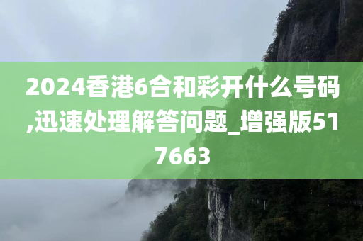 2024香港6合和彩开什么号码,迅速处理解答问题_增强版517663