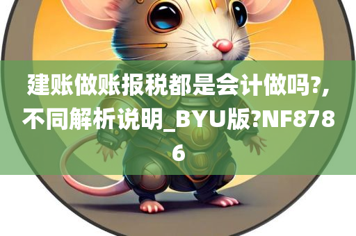 建账做账报税都是会计做吗?,不同解析说明_BYU版?NF8786