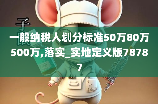 一般纳税人划分标准50万80万500万,落实_实地定义版78787