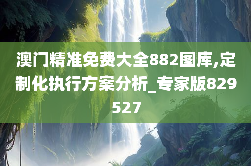 澳门精准免费大全882图库,定制化执行方案分析_专家版829527