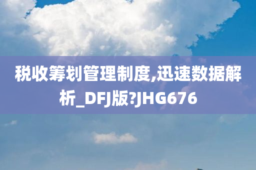 税收筹划管理制度,迅速数据解析_DFJ版?JHG676