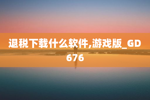 退税下载什么软件,游戏版_GD676