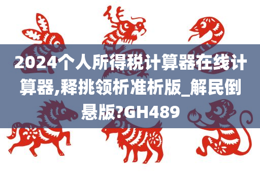 2024个人所得税计算器在线计算器,释挑领析准析版_解民倒悬版?GH489